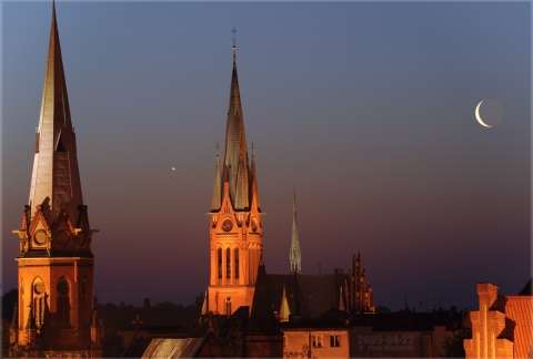 Księżyc i Wenus