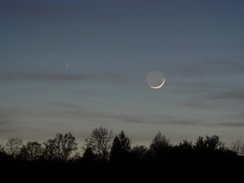 Księżyc i Merkury